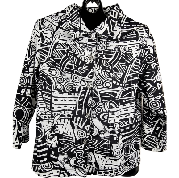 Mirror Image Abstract Art Women's Jacket/Blazer - Picture 1 of 10